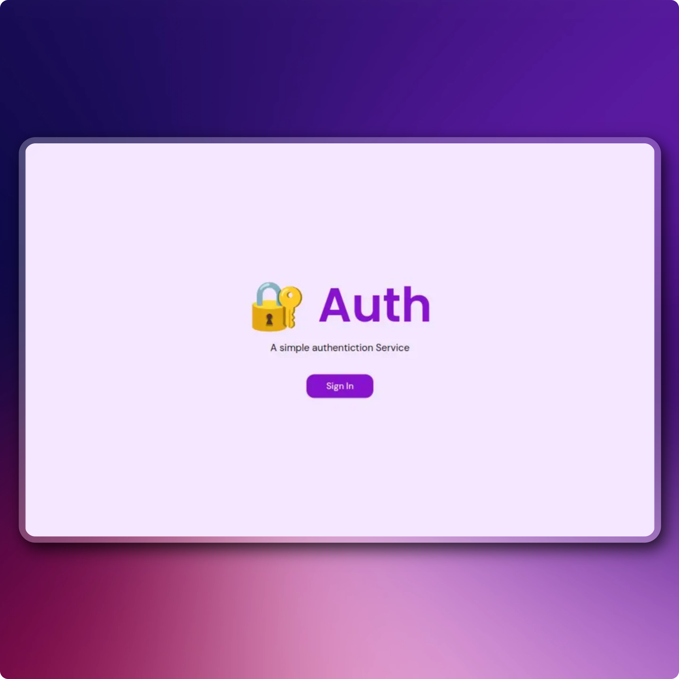 Auth Template